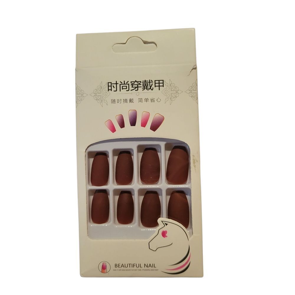 Dark Mauve Press-On Nails